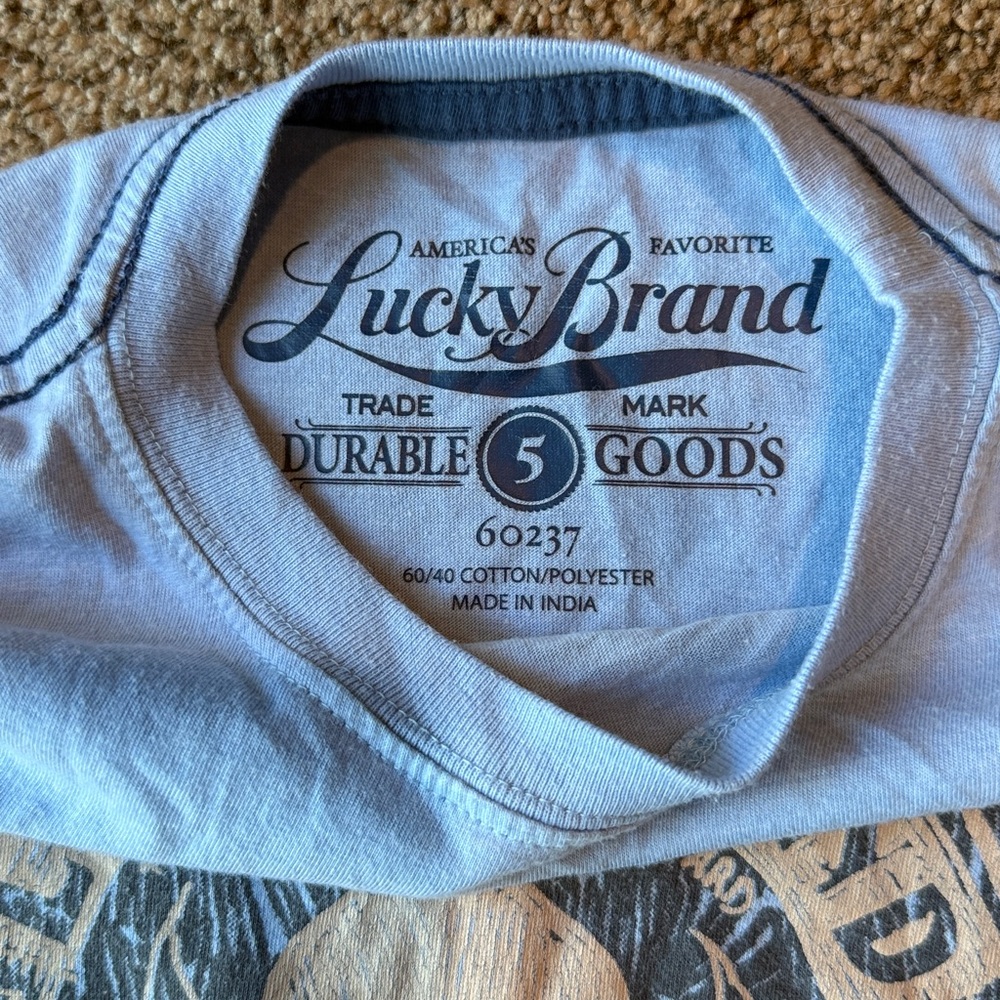 Lucky Brand | Light Blue Graphic Tee for Kids - Picture 5 of 7